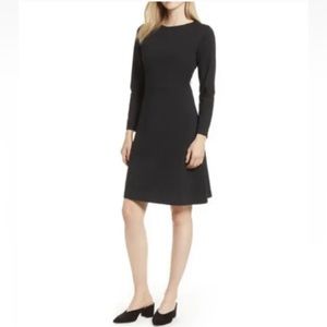 J Crew Womens Black Fit and Flate Ponte Knit Sheath Dress Size 8 (55)